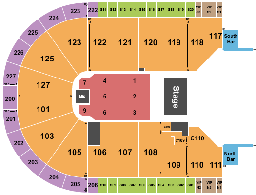 Acrisure Arena Luis R Conriquez Seating Chart